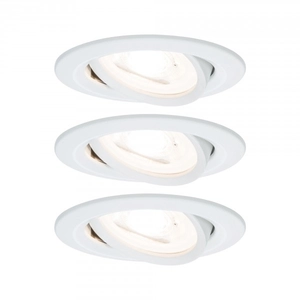 Ebl Set Nova Weiss Matt/alu Luminaire À Led Encastré Nova, 3 X 6,5 W, ...