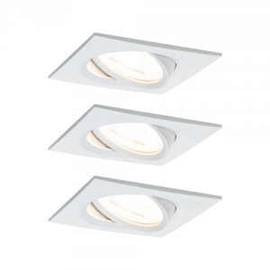 Paulmann Ebl Set Nova Weiss Matt/alu Luminaire À Led Encastré Nova, 3 X 6,5 W, ... pas cher