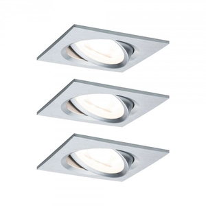 Ebl set nova alu ged/alu luminaire à led encastré nova, 1 x 6,5 w, 2 7...
