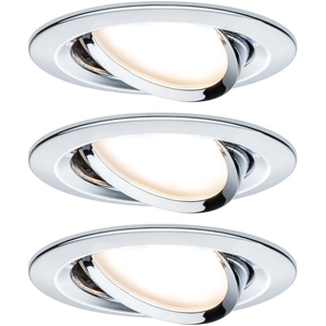 Plm 93470 éclairage encastré nova, GU10, 3 x 6,5 w, 2 2700 k, 50°, rond, i Paulmann