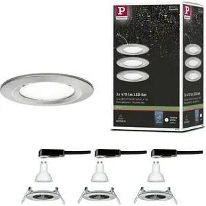 Paulmann 92979 spots encastrés LED Nova kit de 3 rond incl. 3x6,5 watt... pas cher