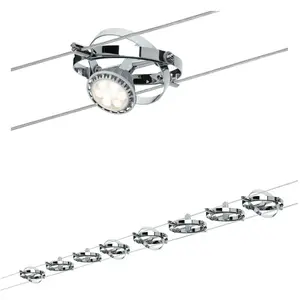 Paulmann Wire System Cardan max. 8x10W GU5,3 chroom mat/chroom 230/12V 80VA metaal pas cher