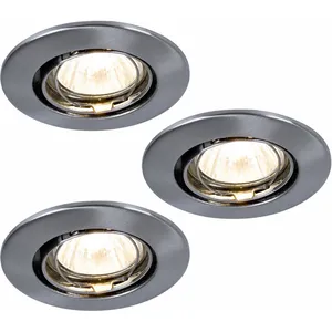 Paulmann Lot de 3 spots encastrables, ronds, luminaires, spots, lampes, luminai... pas cher