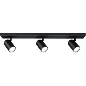Comparateur de prix : Paulmann Sdb Spots Zyli Max3x10w Gu10 Gradable Métal Noir 230v Ip44