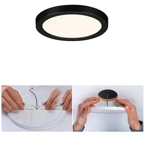 Paulmann 79960 panneau LED panneau encastré Areo IP44 118 mm rond incl... pas cher