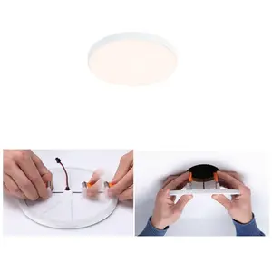 Paulmann 79944 panneau LED panneau encastré Veluna VariFit Edge 90 mm ... pas cher