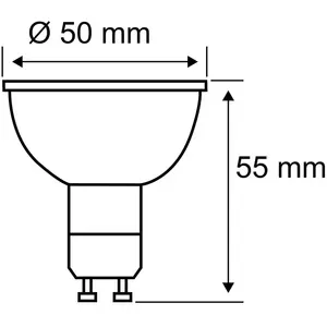 Paulmann ledspot GU10 - 2200K goudlicht - 320lm - 4,3W pas cher