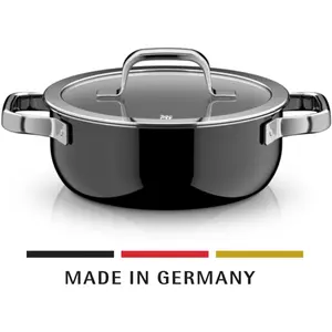 WMF Fusiontec Mineral Pro, Bratentopf mit Deckel, 20 cm, Black, Poêle ...