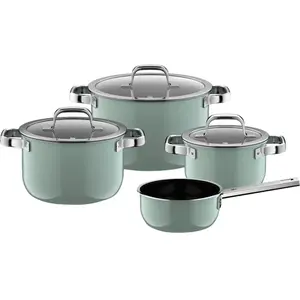 WMF Fusiontec Mineral Pro Batterie de Cuisine 4 Pièces Eucalyptus Haze