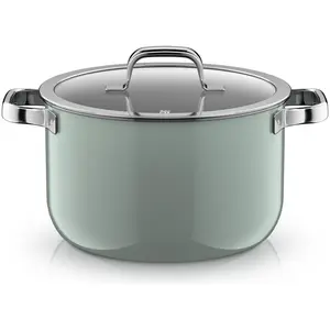 WMF Fusiontec Mineral Pro, Kochtopf mit Deckel, 24 cm, Eucalyptus Haze...