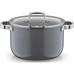 WMF Fusiontec Mineral Pro, Kochtopf mit Deckel, 24 cm, Platinum, Poêle...