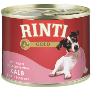 12x185g RINTI Gold bouchées de veau - Pâtée pour chien pas cher