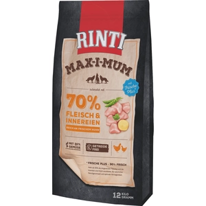 12kg RINTI Max-i-mum poulet - Croquettes pour chien pas cher