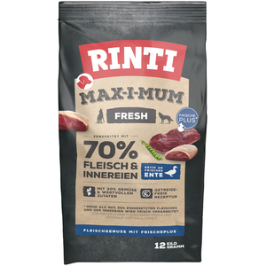 12kg RINTI Max-I-Mum Ente Hundefutter trocken pas cher