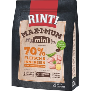 4kg RINTI Max-I-Mum Mini adulte poulet nourriture pour chien sec pas cher