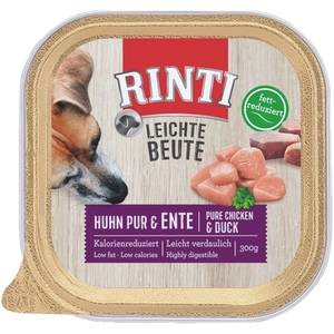 9x300g RINTI Plaisir léger poulet, canard nourriture humide pour chienVendu parzooplus-be