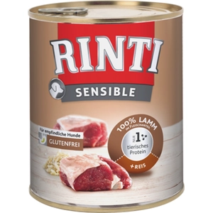 RINTI Sensible 6 x 800 g pour chien - agneau, riz pas cher
