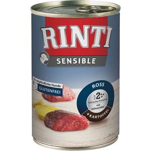 RINTI Sensible 6 x 400 g pour chien - cheval, foie de poulet, pommes de terre pas cher