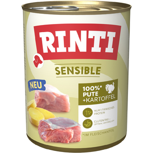 RINTI Sensible 6 x 800 g pour chien - dinde, pommes de terre pas cher