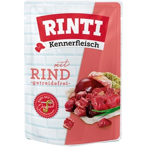 Comparateur de prix : 10x400g Sachets RINTI boeuf nourriture humide pour chien