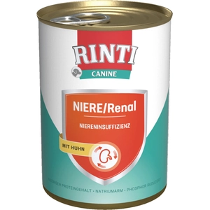 12x400g RINTI Canine rein/renal avec poulet nourriture pour chien humide pas cher