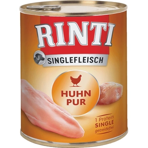 RINTI Viande Pure 6 x 800 g pour chien - pur poulet