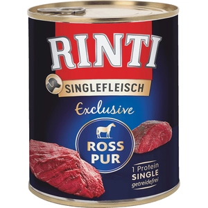 RINTI Viande Pure Exclusive 6 x 800 g pour chien - pur cheval pas cher