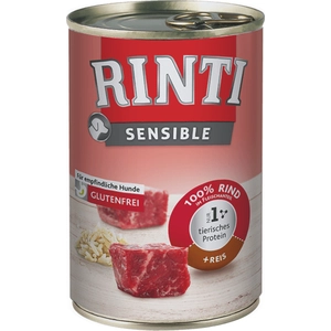 RINTI Sensible 6 x 400 g pour chien - boeuf, riz pas cher