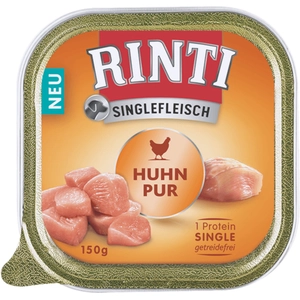 Comparateur de prix : RINTI Viande pure 10 x 150 g pour chien - pur poulet