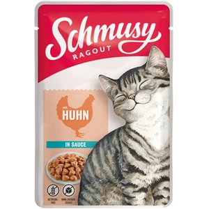 20x100g Schmusy ragoût en sauce au poulet nourriture pour chat humide pas cher