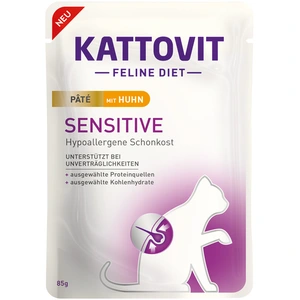 Kattovit Sensitive Paté 10 x 85 g pour chat - poulet pas cher