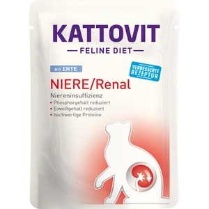24x85g Renal Spécial Reins Canard Kattovit - Pâtée Pour Chat pas cher