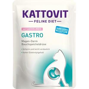 6x85g Diabète / Poids saumon Kattovit - Pâtée pour chat pas cher