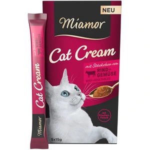 Miamor Cat Cream Crème au boeuf et aux légumes pour chat - 5 x 15 gVendu parzooplus-be