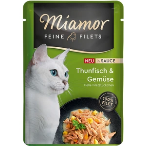 Miamor Filets fins en sauce 6 x 100 g pour chat - thon, légumes pas cher