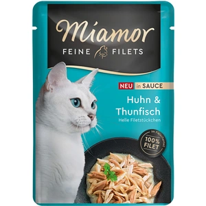 Miamor Filets fins en sauce 6 x 100 g pour chat - poulet, thon pas cher