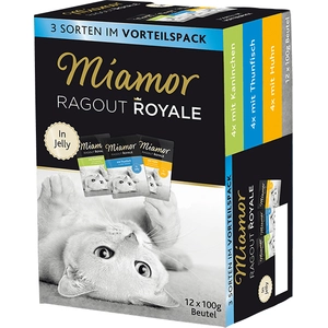 Miamor - Ragout Royale Multipack 48x100g - 3 smaken voordeelverpakking pas cher