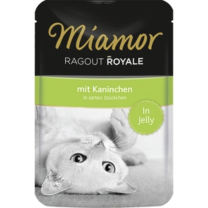 22x100g Miamor Ragoût Royal en gelée lapin - Pâtée pour chat pas cher