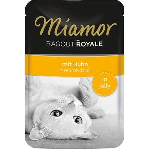 22x100g Miamor Ragoût Royal en gelée poulet - Pâtée pour chat pas cher
