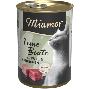 12 x 400 g Miamor Proies fines dinde, lapin nourriture humide pour chats pas cher