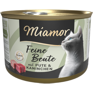 12 x 185g dinde, lapin Miamor Proies fines nourriture humide pour chat... pas cher