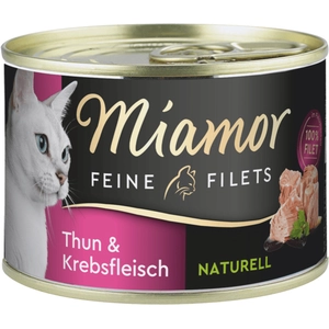 Miamor Filets Fins Naturels 6 x 156 g pour chat - thon, crabe pas cher