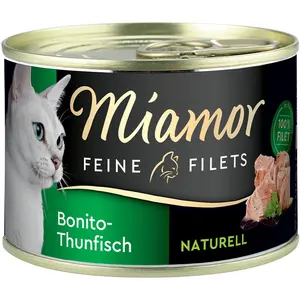 Miamor Filets Fins Naturels 6 x 156 g pour chat - thon bonite pas cher