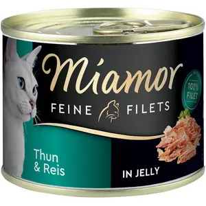 Lot découverte Miamor Filets Fins en gelée 12 x 185 g pour chat - lot mixte pas cher