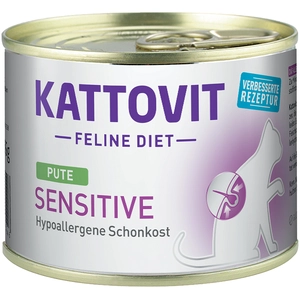 6x185g Kattovit Sensitive dinde - Pâtée pour chat pas cher