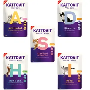 Offre d'essai Kattovit Vital Care pour chat - 25 x 85 g (5 variétés) pas cher