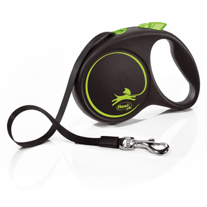 Comparateur de prix : Flexi Laisse Black Design M Cord 5m Black/ Green Flexi Fu22c5-251-S-Cg