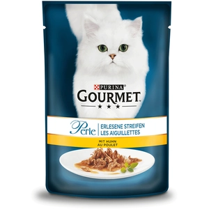 Purina Lot Gourmet Perle 26 x 85 g pour chat - Les aiguillettes de poulet pas cher