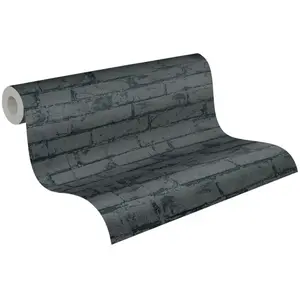 Patroon behang Behang patroon Vliesbehang Grijs Zwart / Antraciet 907882 | Koop nu voordeling behang pas cher
