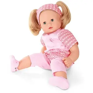 GOTZ Poupée Maxy Muffin 42 Cm Cheveux Blonds Avec Tenue Rose Et Brosse pas cher